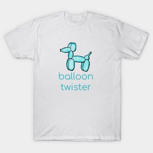 Watercolor Balloon Twister (Teal) T-Shirt